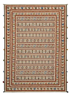 Alfombra oriental - 245 x 177 cm - beige claro
