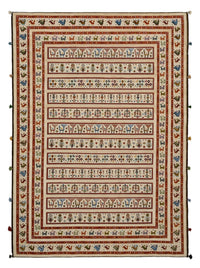 Alfombra oriental - 245 x 177 cm - beige claro