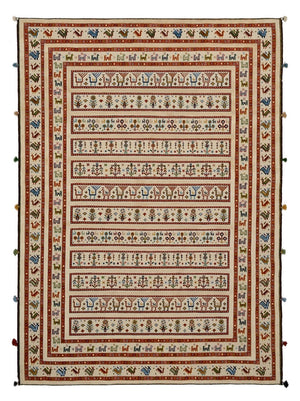 Alfombra oriental - 245 x 177 cm - beige claro