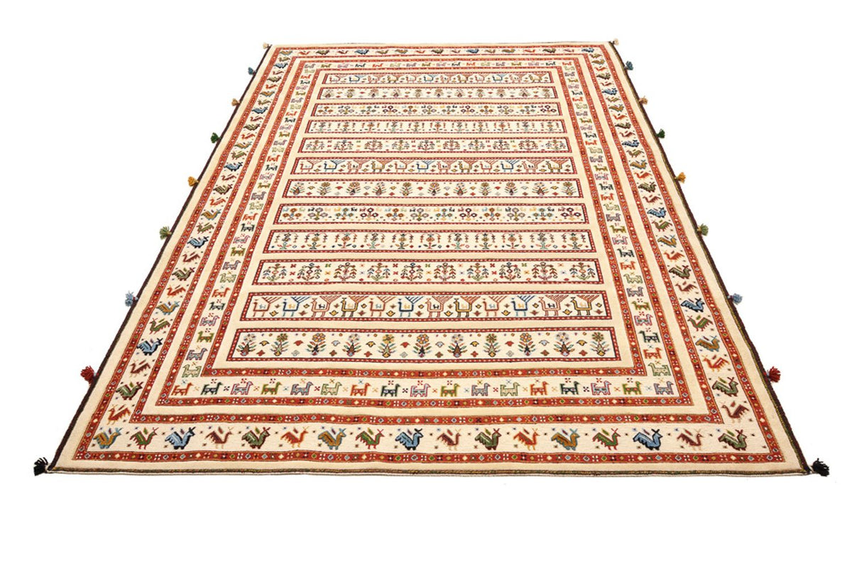 Alfombra oriental - 245 x 177 cm - beige claro