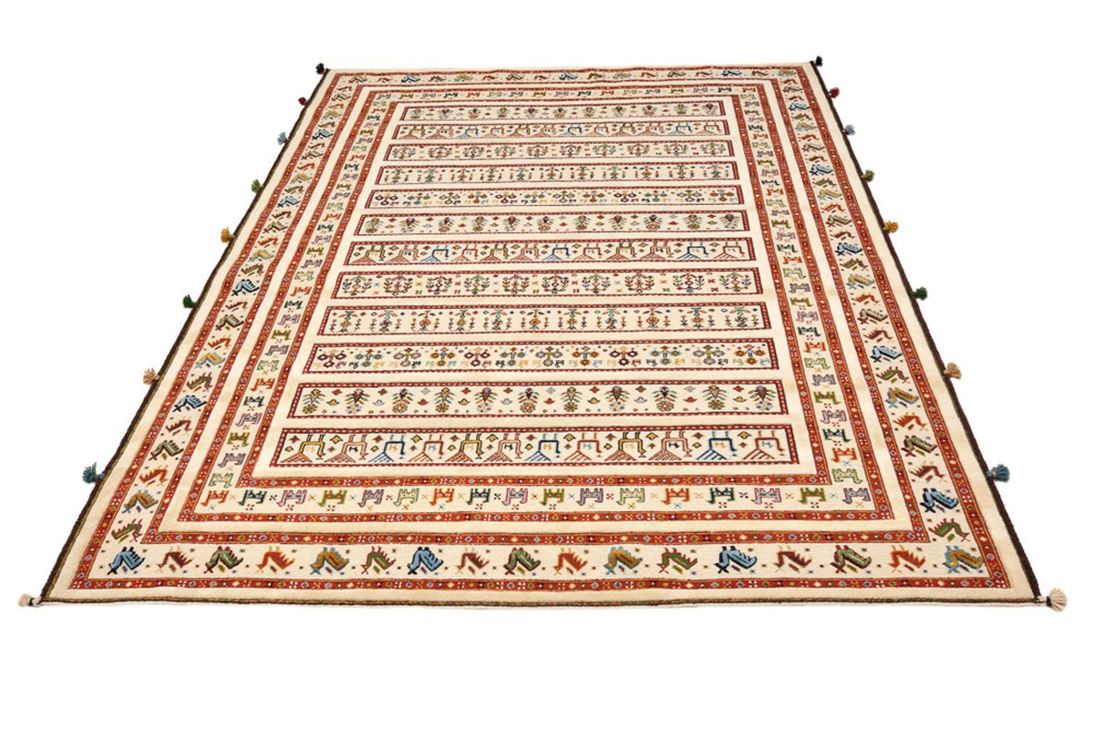 Alfombra oriental - 245 x 177 cm - beige claro