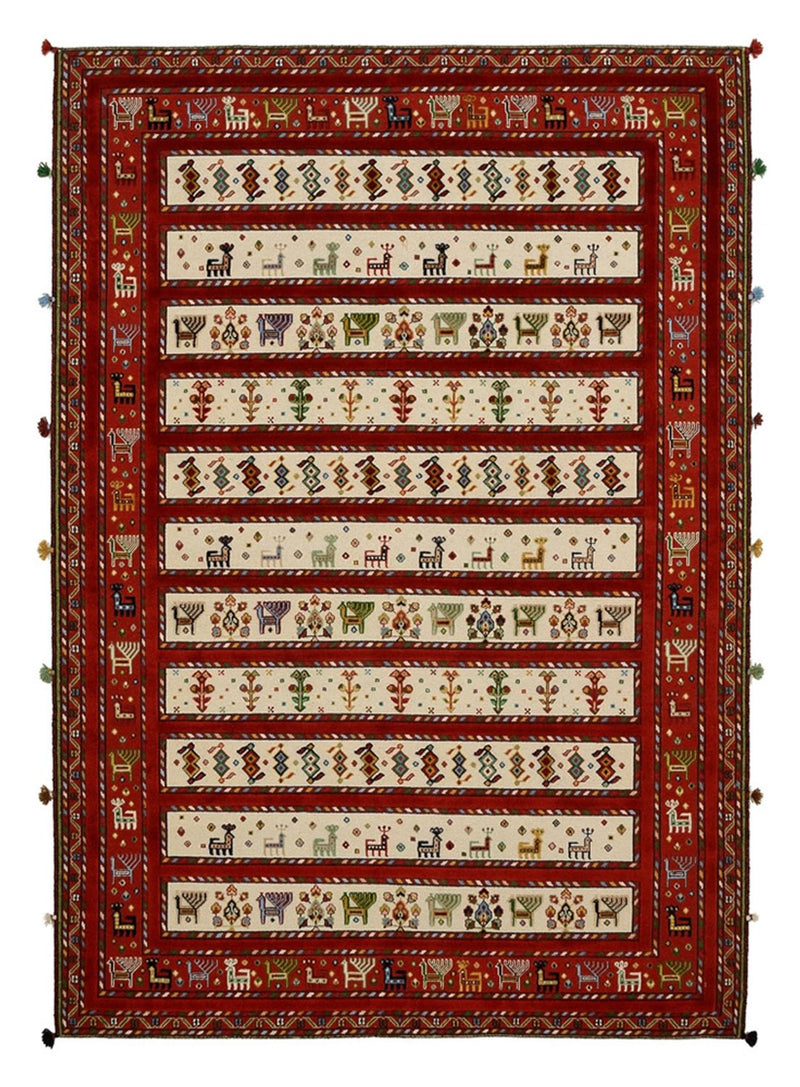 Alfombra oriental - 245 x 175 cm - beige claro