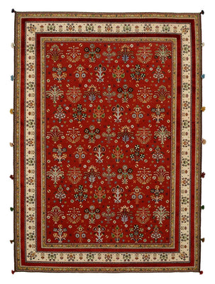 Alfombra oriental - 245 x 176 cm - rojo