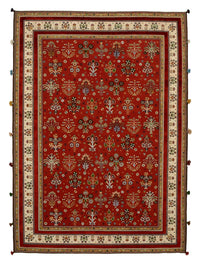 Alfombra oriental - 245 x 176 cm - rojo
