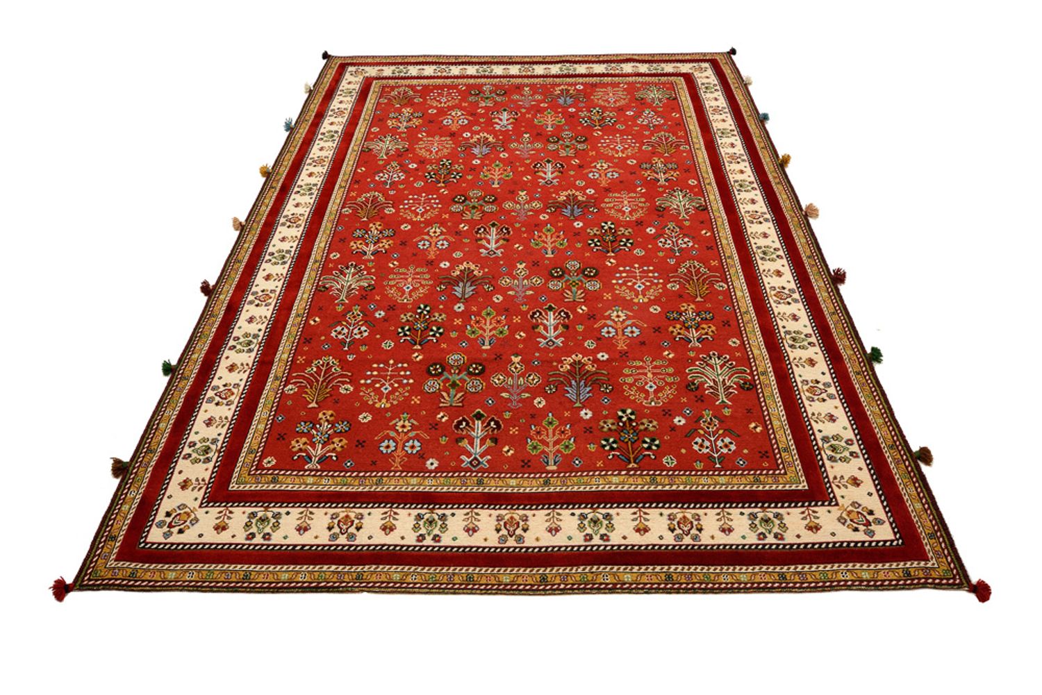 Alfombra oriental - 245 x 176 cm - rojo