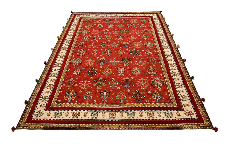 Alfombra oriental - 245 x 176 cm - rojo