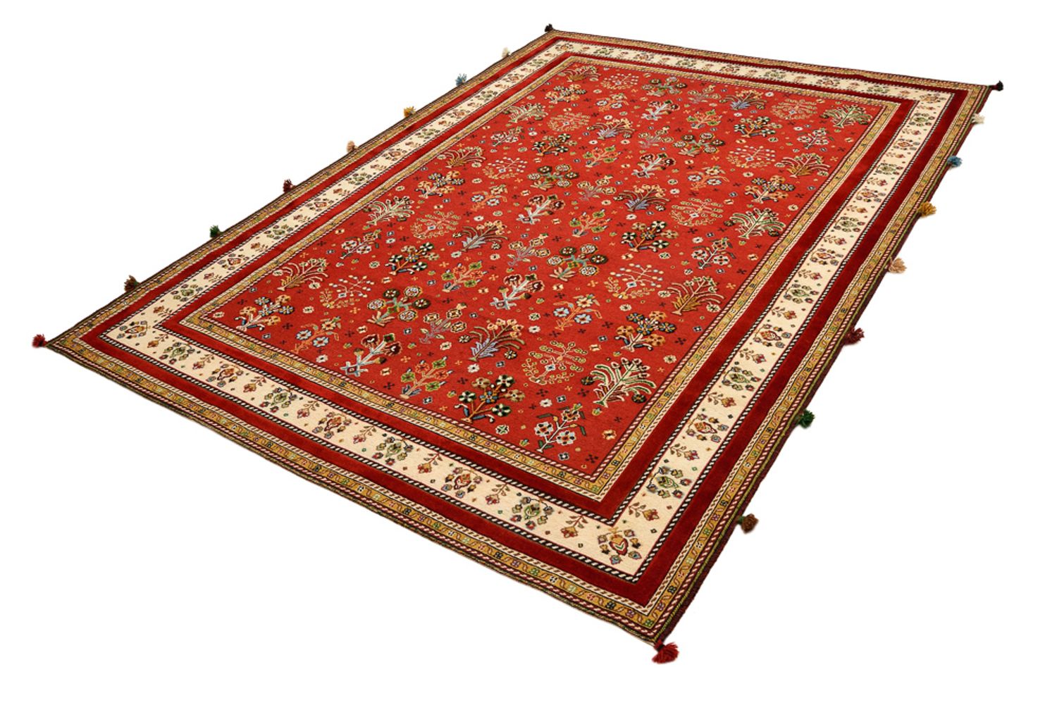 Alfombra oriental - 245 x 176 cm - rojo