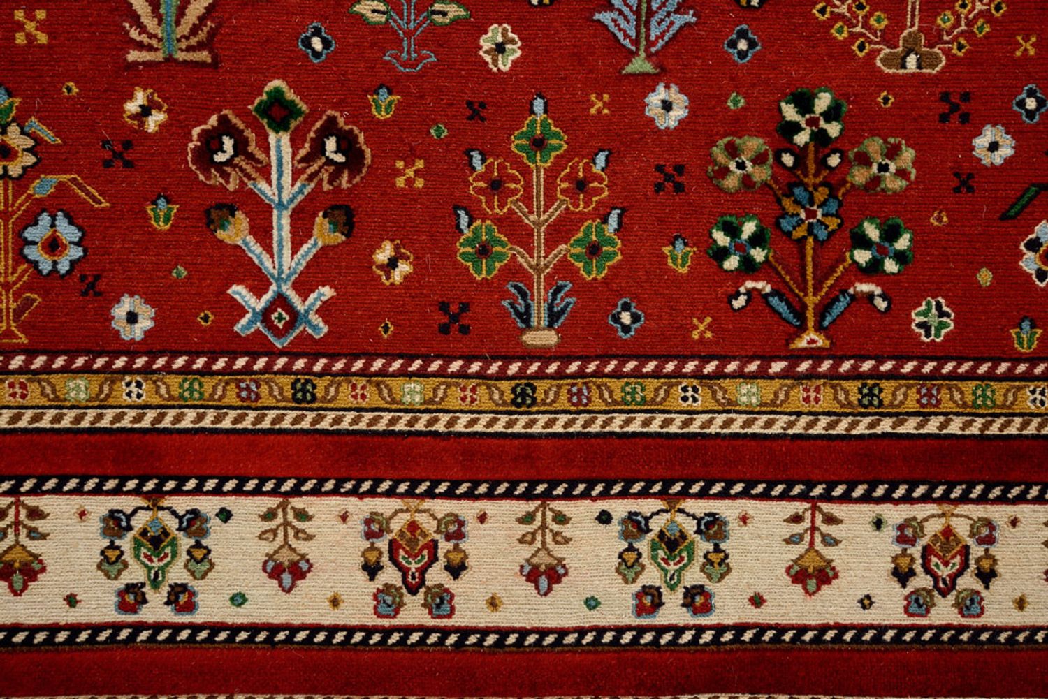Alfombra oriental - 245 x 176 cm - rojo