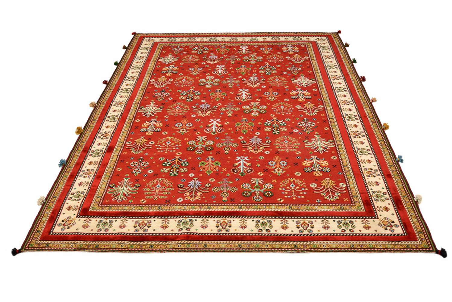 Alfombra oriental - 245 x 176 cm - rojo