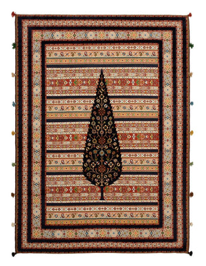 Alfombra oriental - 243 x 176 cm - beige claro