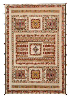 Alfombra oriental - 296 x 199 cm - beige claro