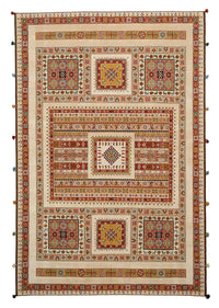 Alfombra oriental - 296 x 199 cm - beige claro