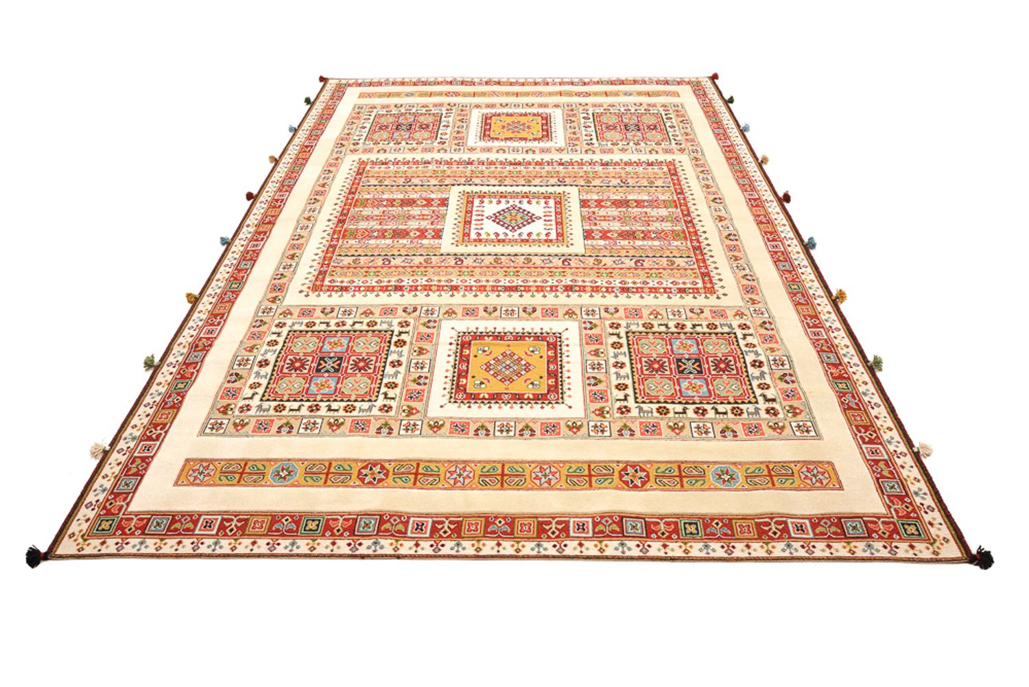 Alfombra oriental - 296 x 199 cm - beige claro