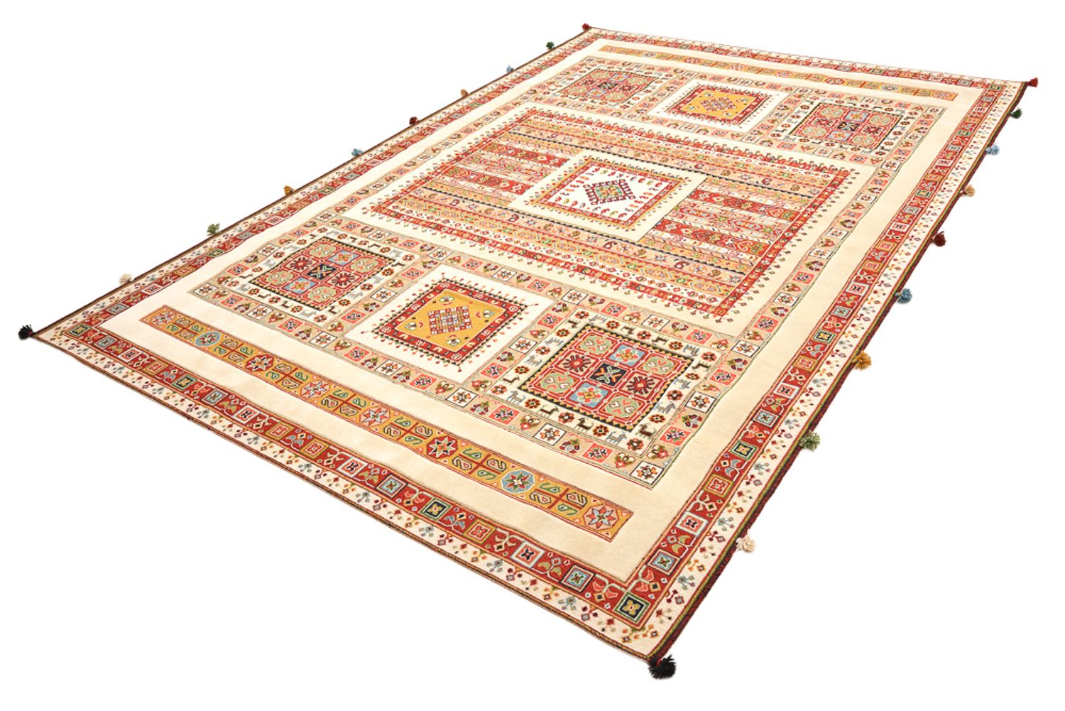 Alfombra oriental - 296 x 199 cm - beige claro