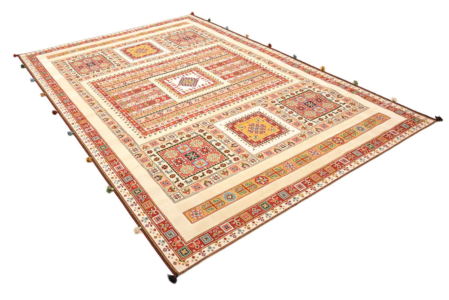 Alfombra oriental - 296 x 199 cm - beige claro