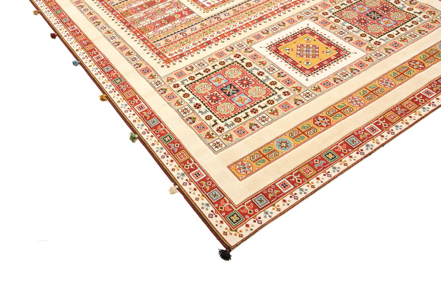 Alfombra oriental - 296 x 199 cm - beige claro