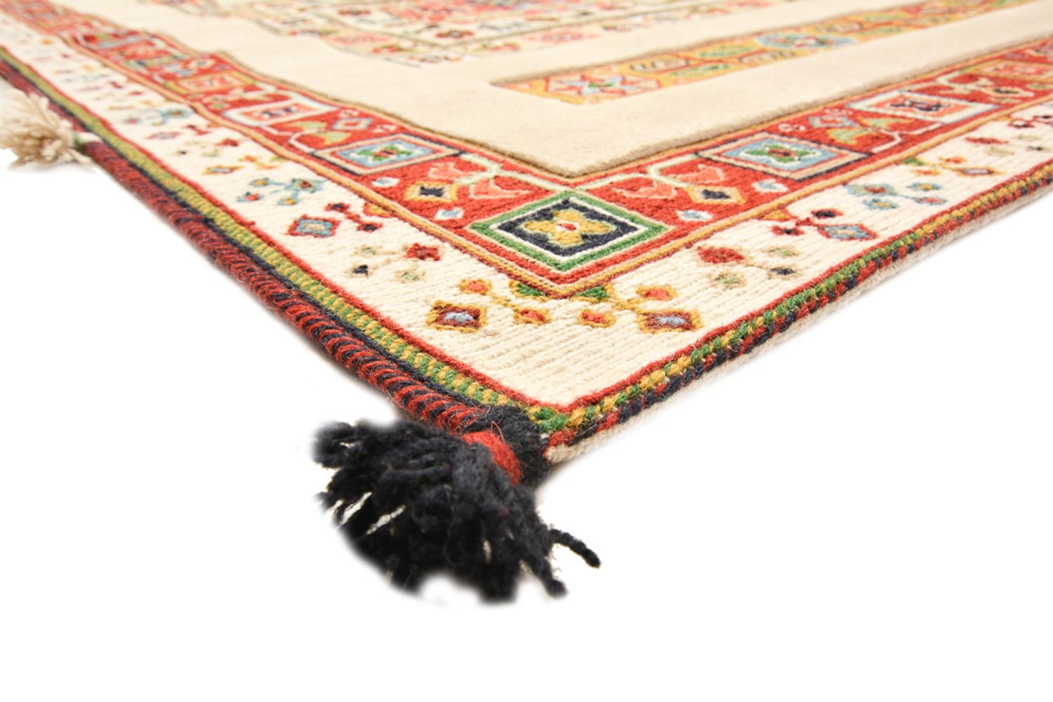 Alfombra oriental - 296 x 199 cm - beige claro