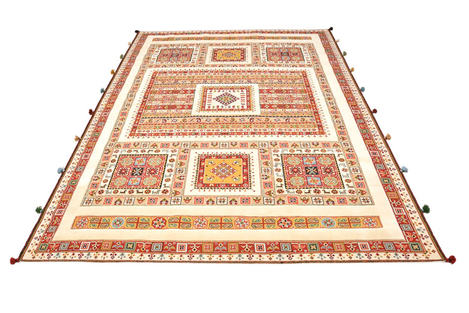 Alfombra oriental - 296 x 199 cm - beige claro
