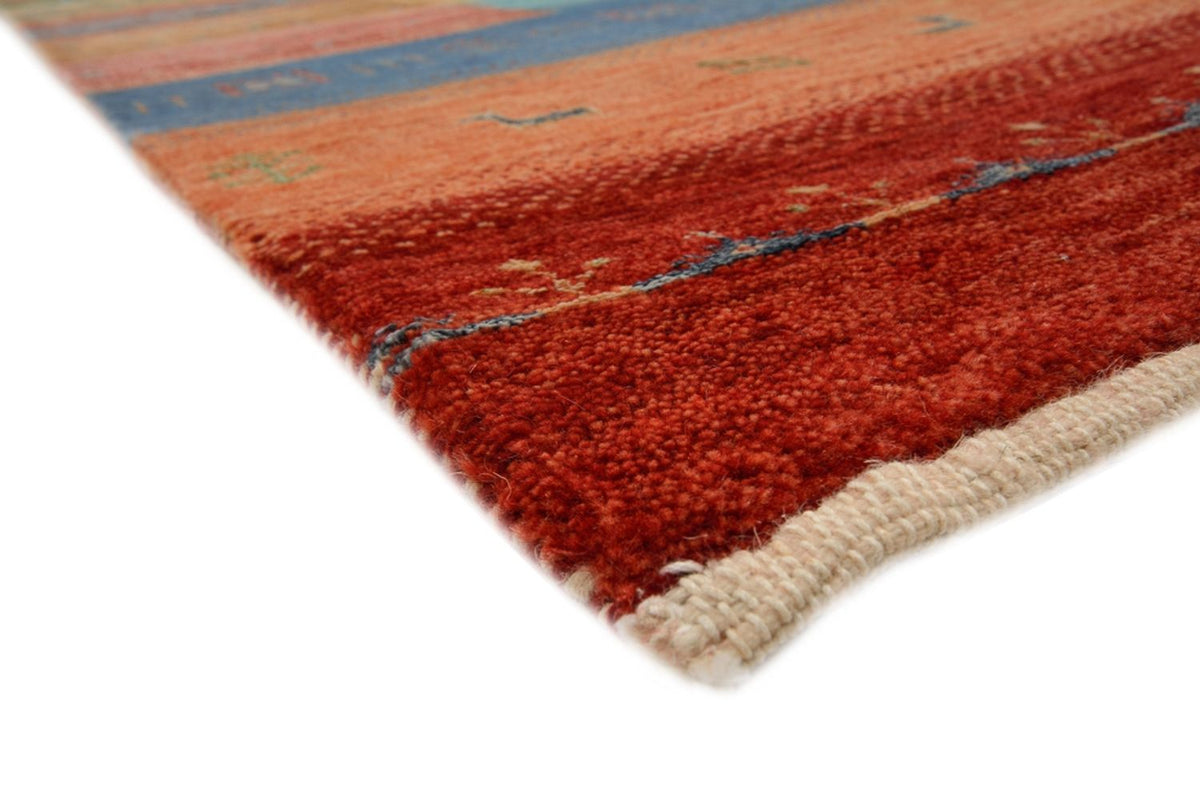 Alfombra Gabbeh - Loribaft Indus - 299 x 203 cm - rojo