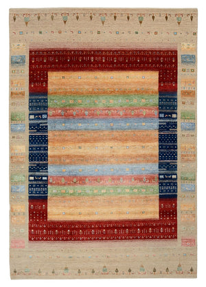 Alfombra Gabbeh - Loribaft Indus - 300 x 206 cm - multicolor