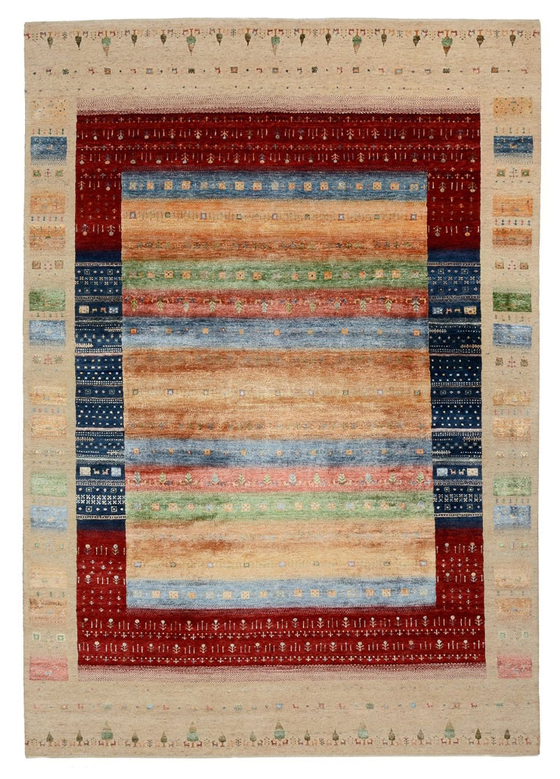 Alfombra Gabbeh - Loribaft Indus - 343 x 241 cm - multicolor