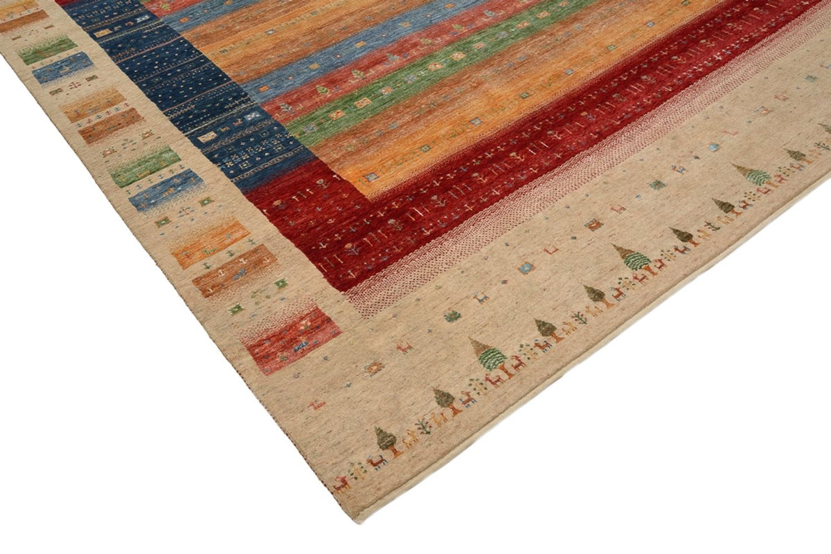 Alfombra Gabbeh - Loribaft Indus - 343 x 241 cm - multicolor
