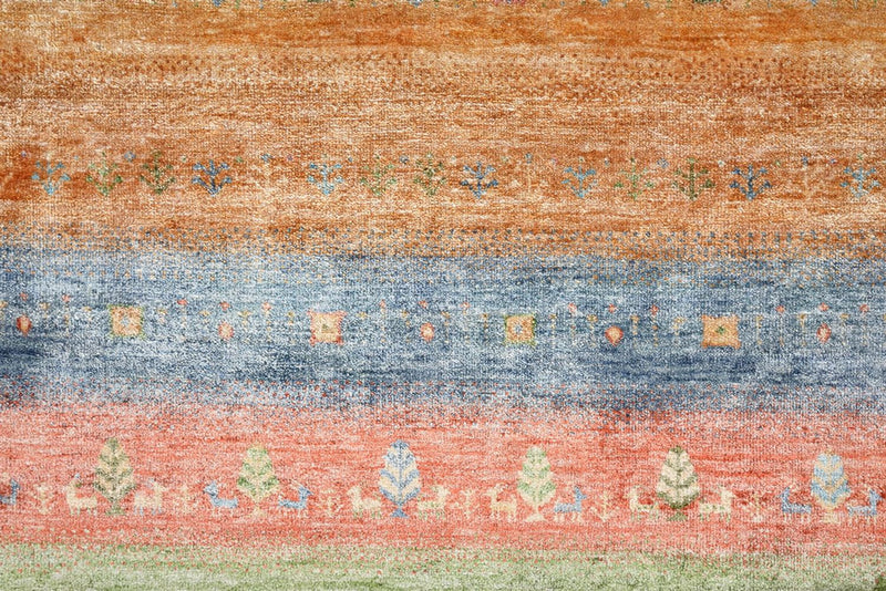Alfombra Gabbeh - Loribaft Indus - 343 x 241 cm - multicolor