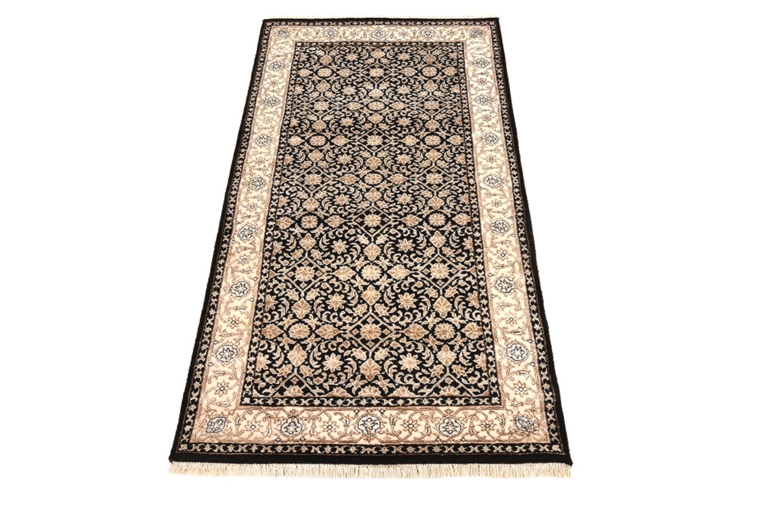 Alfombra oriental - Bidjar - Indus - 143 x 74 cm - azul oscuro