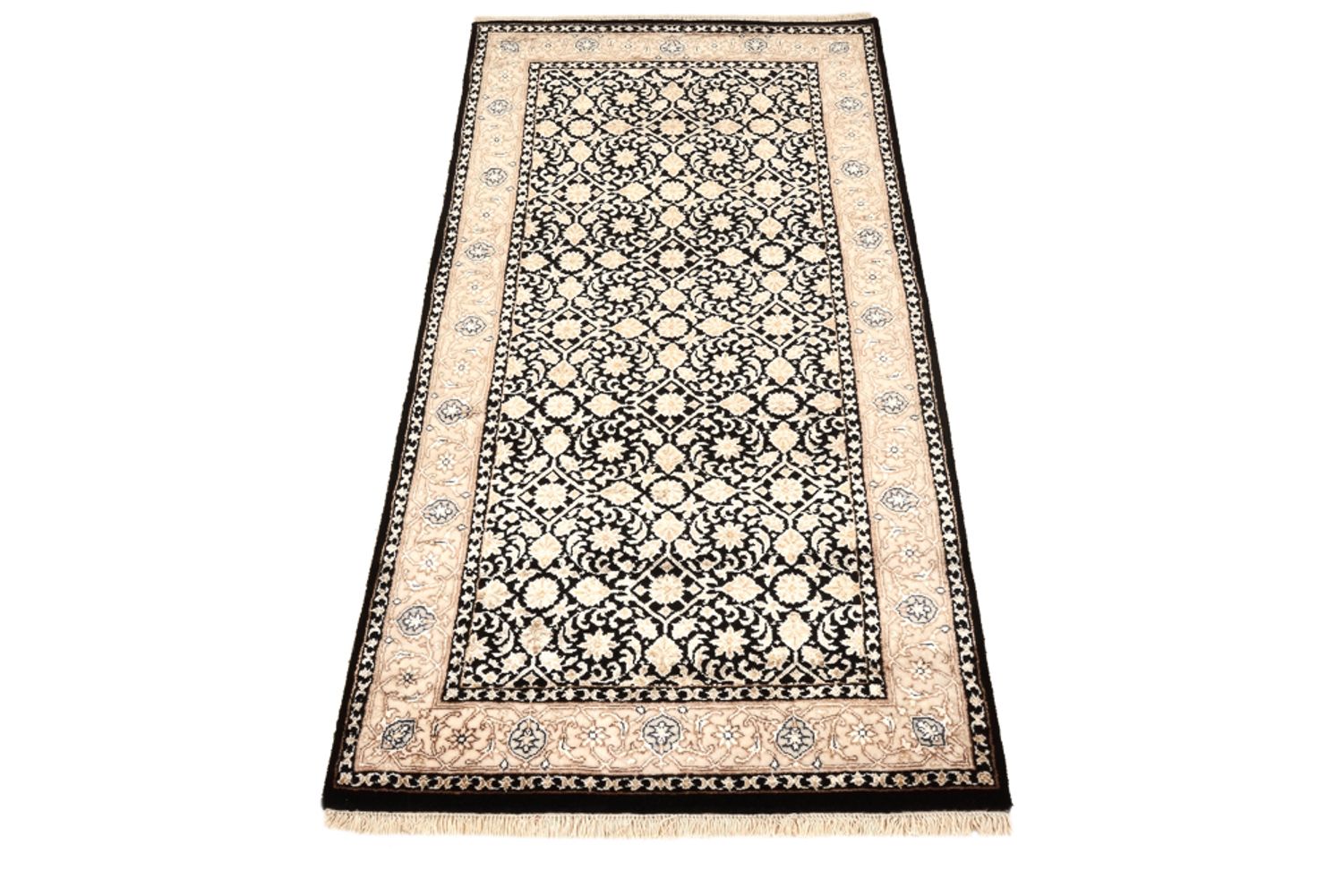 Alfombra oriental - Bidjar - Indus - 143 x 74 cm - azul oscuro