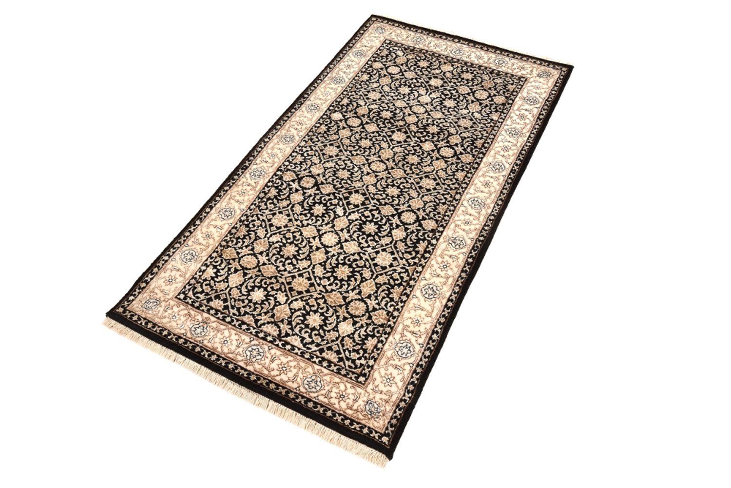 Alfombra oriental - Bidjar - Indus - 143 x 73 cm - azul oscuro