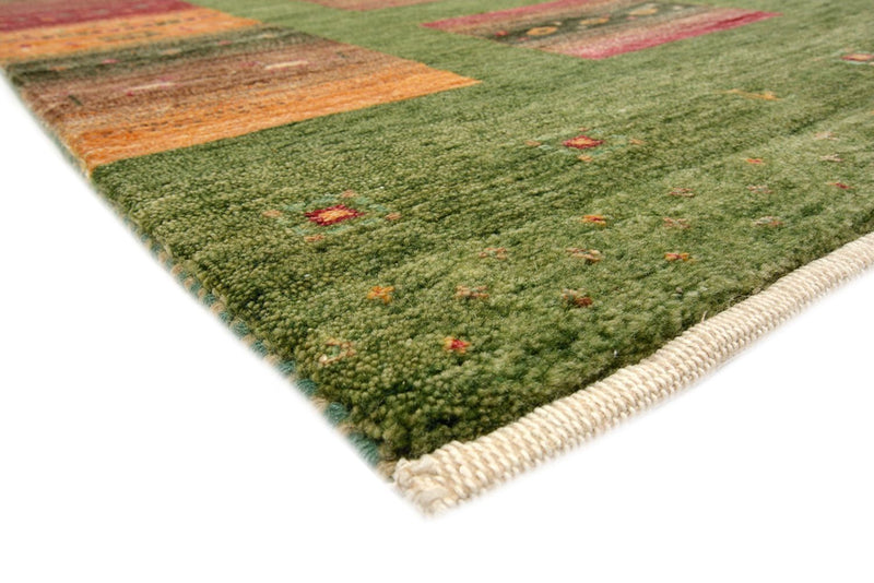 Alfombra Gabbeh - Loribaft Indus - 303 x 244 cm - verde