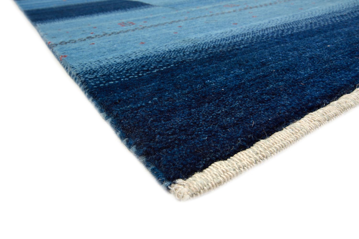 Alfombra Gabbeh - Loribaft Indus - 304 x 243 cm - azul claro