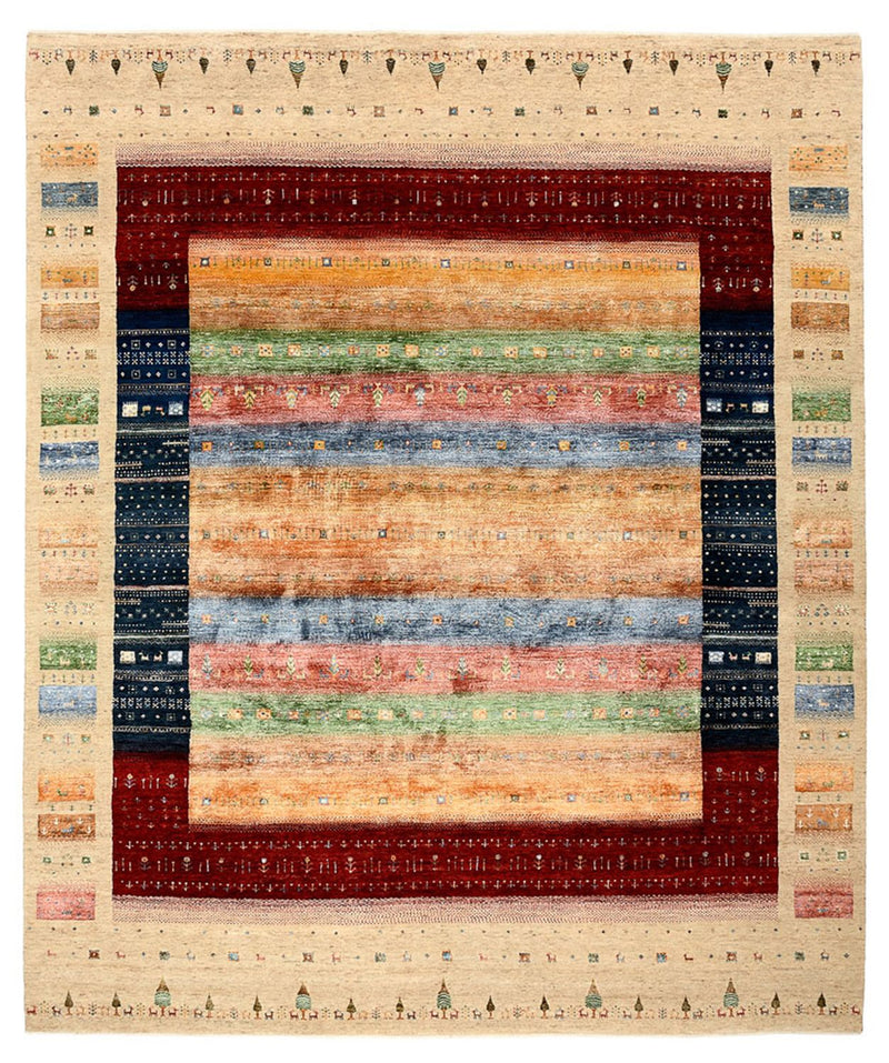 Alfombra Gabbeh - Loribaft Indus - 300 x 251 cm - multicolor