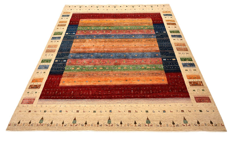 Alfombra Gabbeh - Loribaft Indus - 300 x 251 cm - multicolor