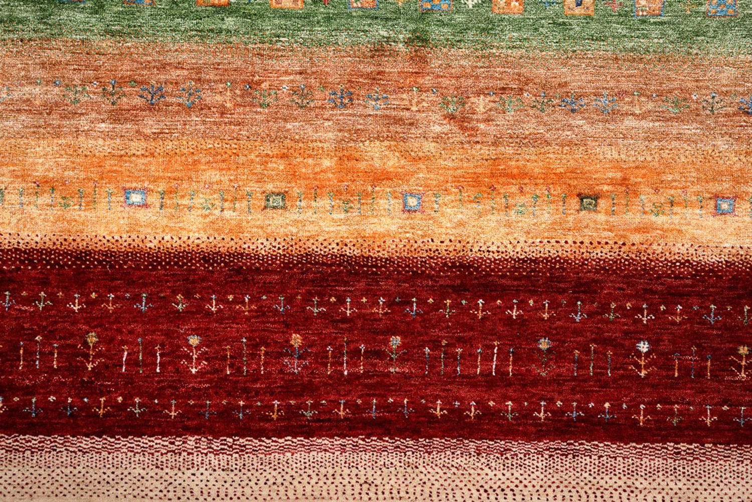 Alfombra Gabbeh - Loribaft Indus - 300 x 251 cm - multicolor
