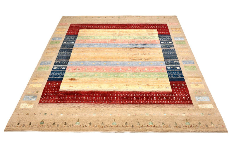 Alfombra Gabbeh - Loribaft Indus - 300 x 251 cm - multicolor