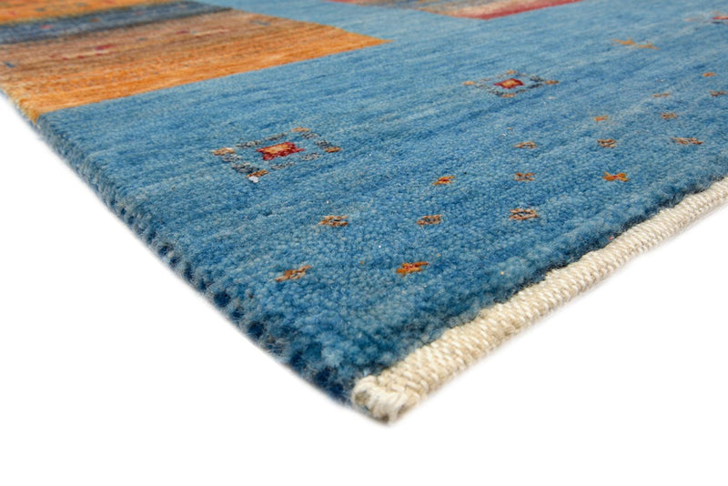 Alfombra Gabbeh - Loribaft Indus - 338 x 249 cm - azul
