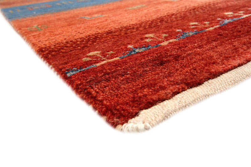 Alfombra Gabbeh - Loribaft Indus - 299 x 207 cm - rojo