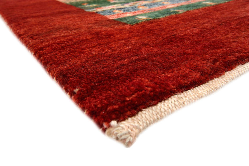 Alfombra Gabbeh - Loribaft Indus - 239 x 177 cm - rojo