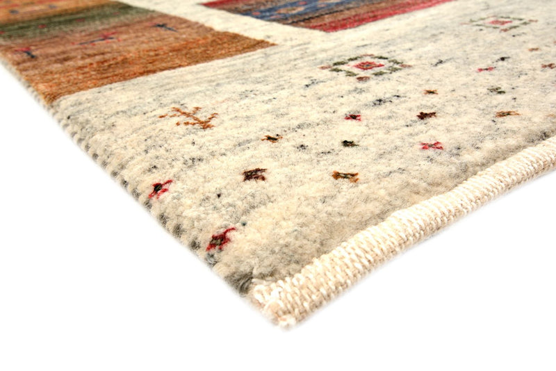 Alfombra Gabbeh - Loribaft Indus cuadrado  - 205 x 204 cm - crema