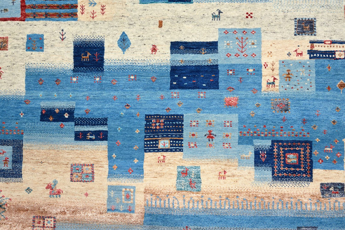 Alfombra Gabbeh - Loribaft Indus - 239 x 177 cm - multicolor