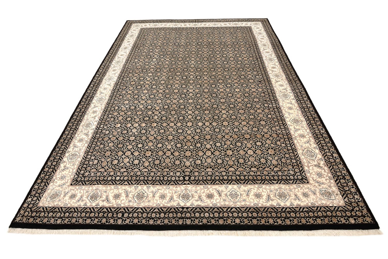 Alfombra oriental - Bidjar - Indus - 295 x 206 cm - beige oscuro