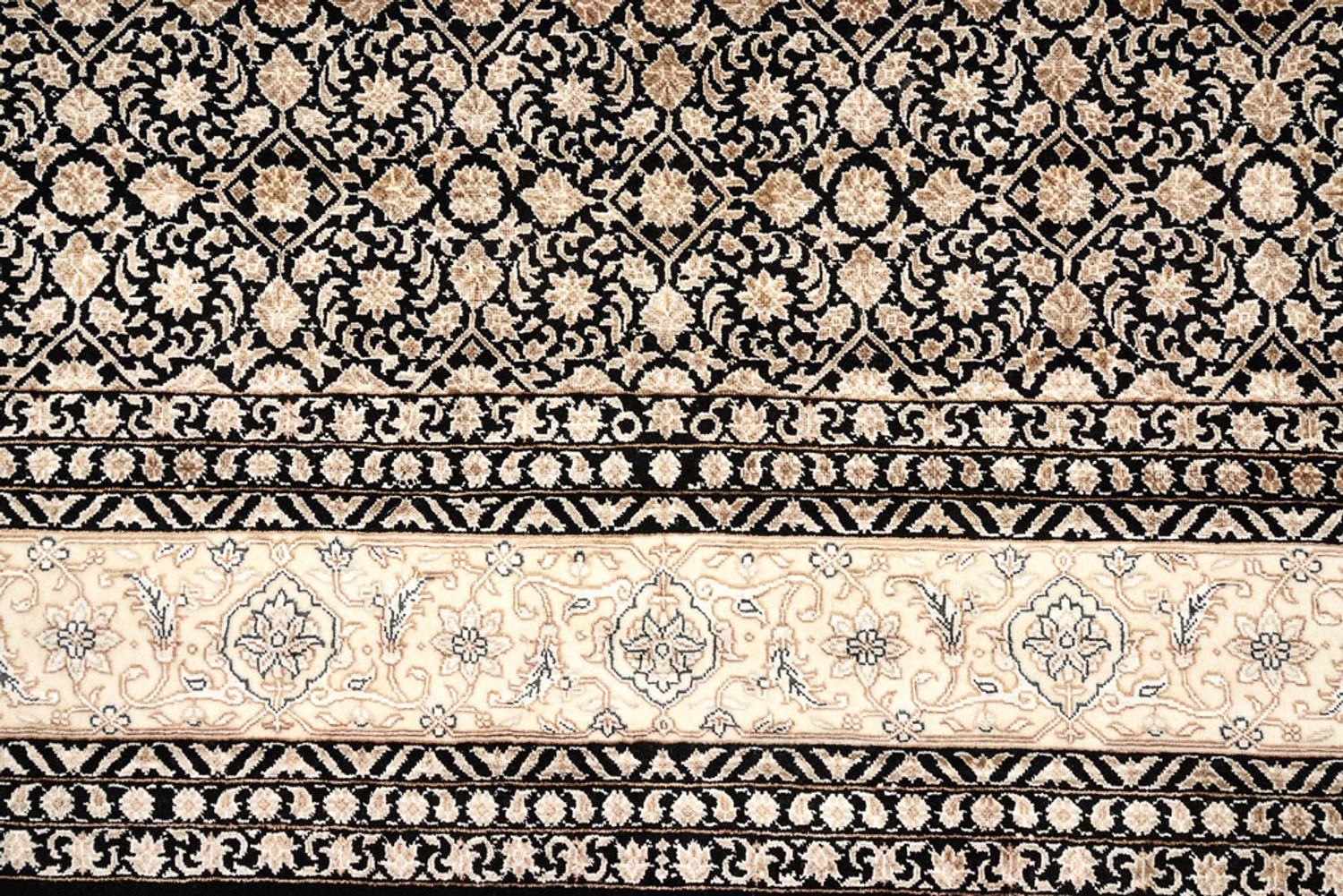 Alfombra oriental - Bidjar - Indus - 295 x 206 cm - beige oscuro