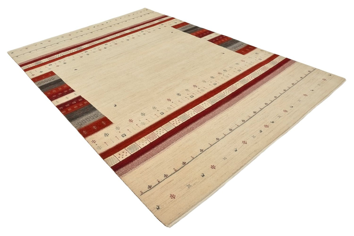 Alfombra Gabbeh - Loribaft Indus - 297 x 198 cm - beige claro