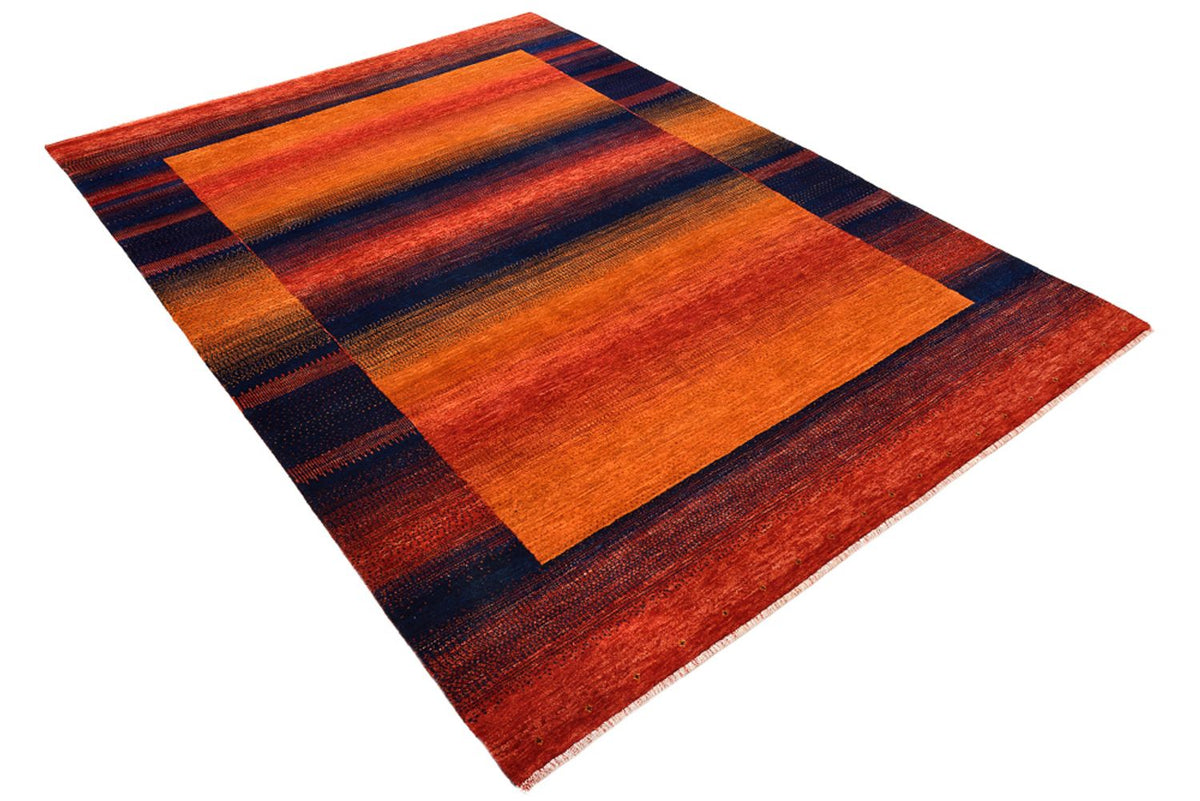 Alfombra Gabbeh - Loribaft Indus - 200 x 144 cm - óxido