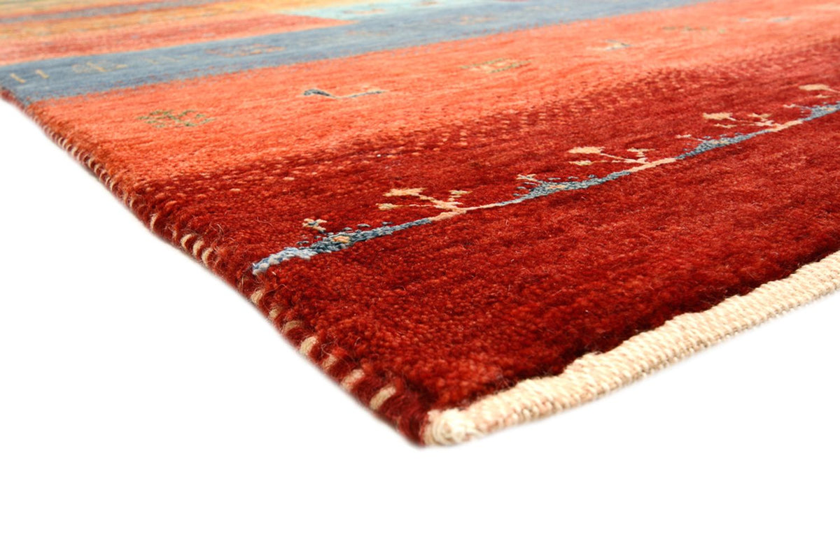 Alfombra Gabbeh - Loribaft Indus - 336 x 250 cm - rojo