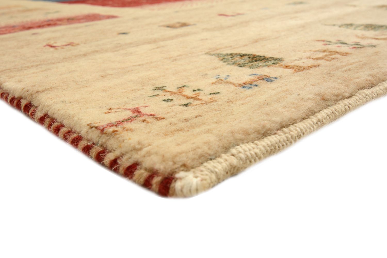 Alfombra Gabbeh - Loribaft Indus cuadrado  - 253 x 246 cm - multicolor