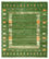 Alfombra Gabbeh - Loribaft Indus - 246 x 206 cm - verde