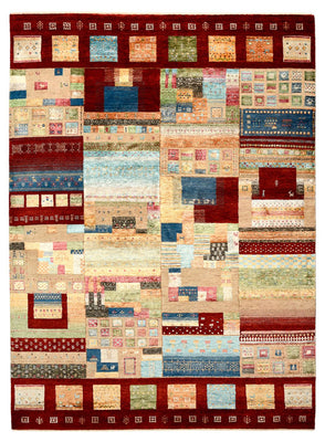 Alfombra Gabbeh - Loribaft Indus - 240 x 178 cm - multicolor