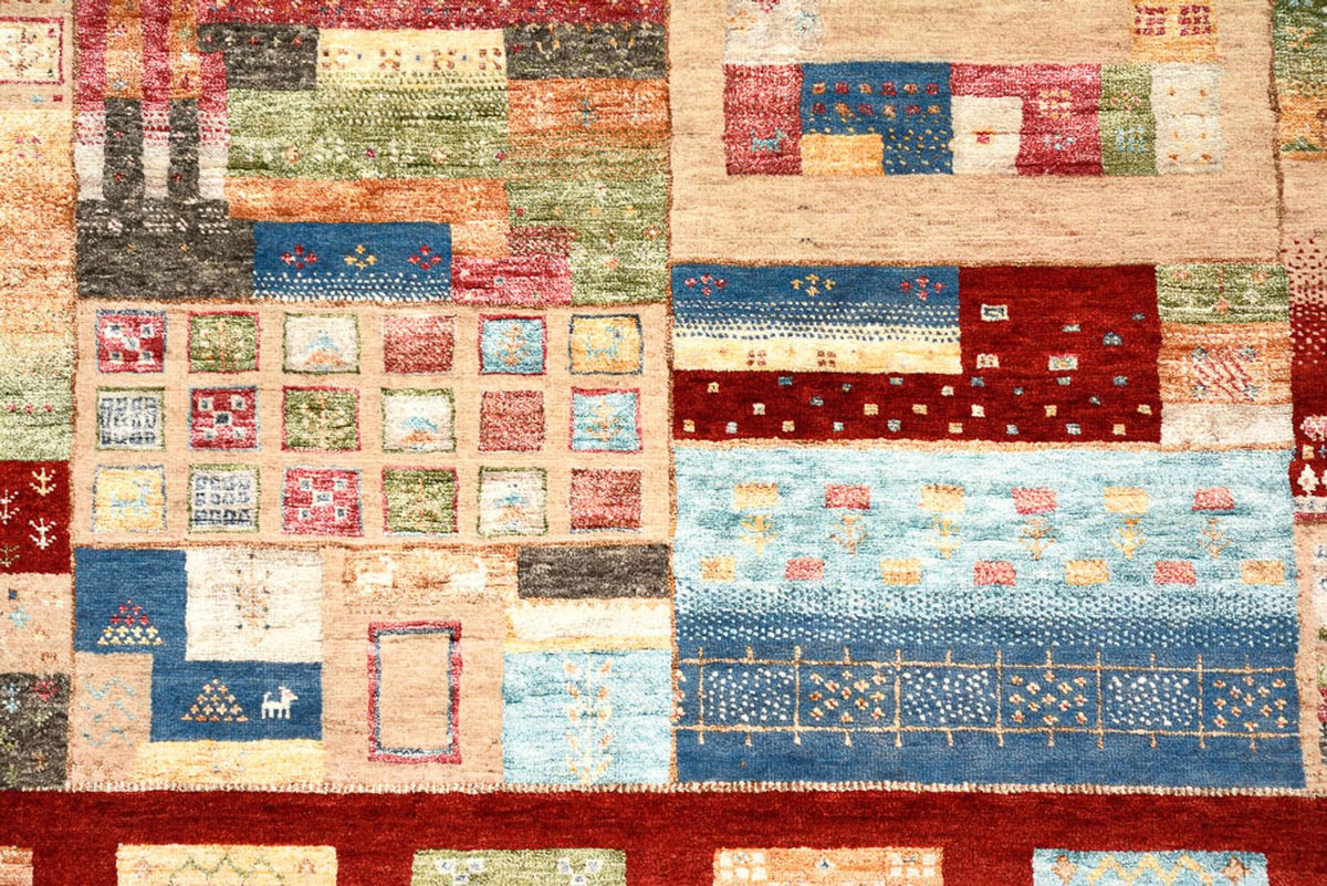 Alfombra Gabbeh - Loribaft Indus - 240 x 178 cm - multicolor